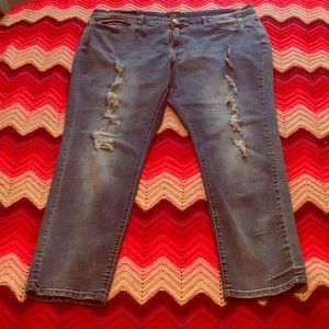 Size 22w Dkin Skinny Distressed Jean